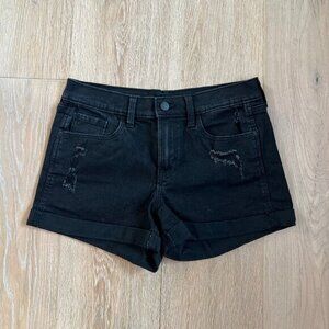 Old Navy Black Boyfriend Shorts Distressed Womens Size 4